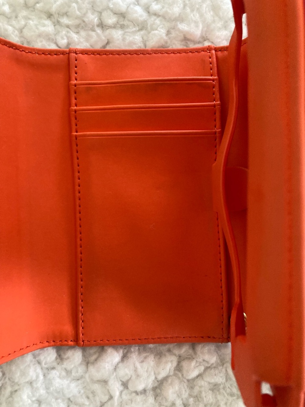 kate spade small hot pink wristlet wallet with gold plaque, shiny patent fabric - Picture 6 of 7